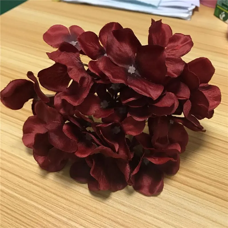 25pcs Hydrangea Silk Flower