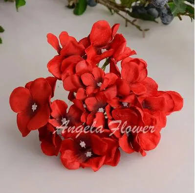 25pcs Hydrangea Silk Flower