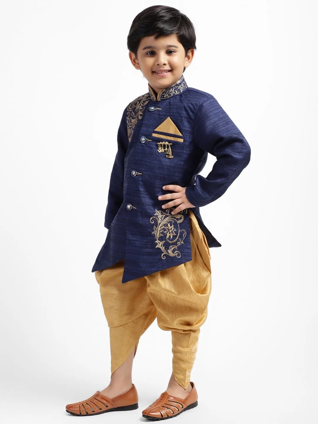 AHHAAAA Kids Embroidery Sherwani Indo-Western for Kids and Boys