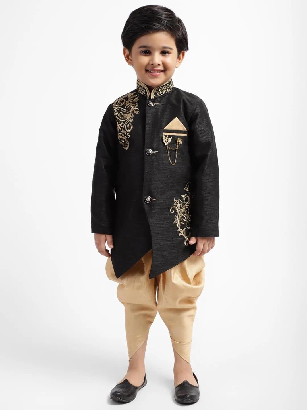 AHHAAAA Kids Embroidery Sherwani Indo-Western for Kids and Boys