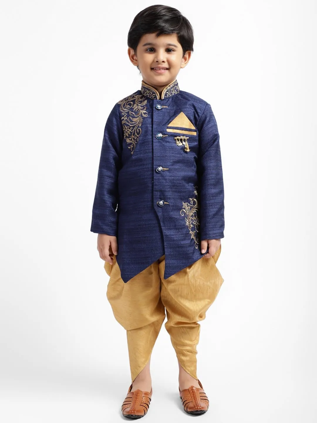 AHHAAAA Kids Embroidery Sherwani Indo-Western for Kids and Boys