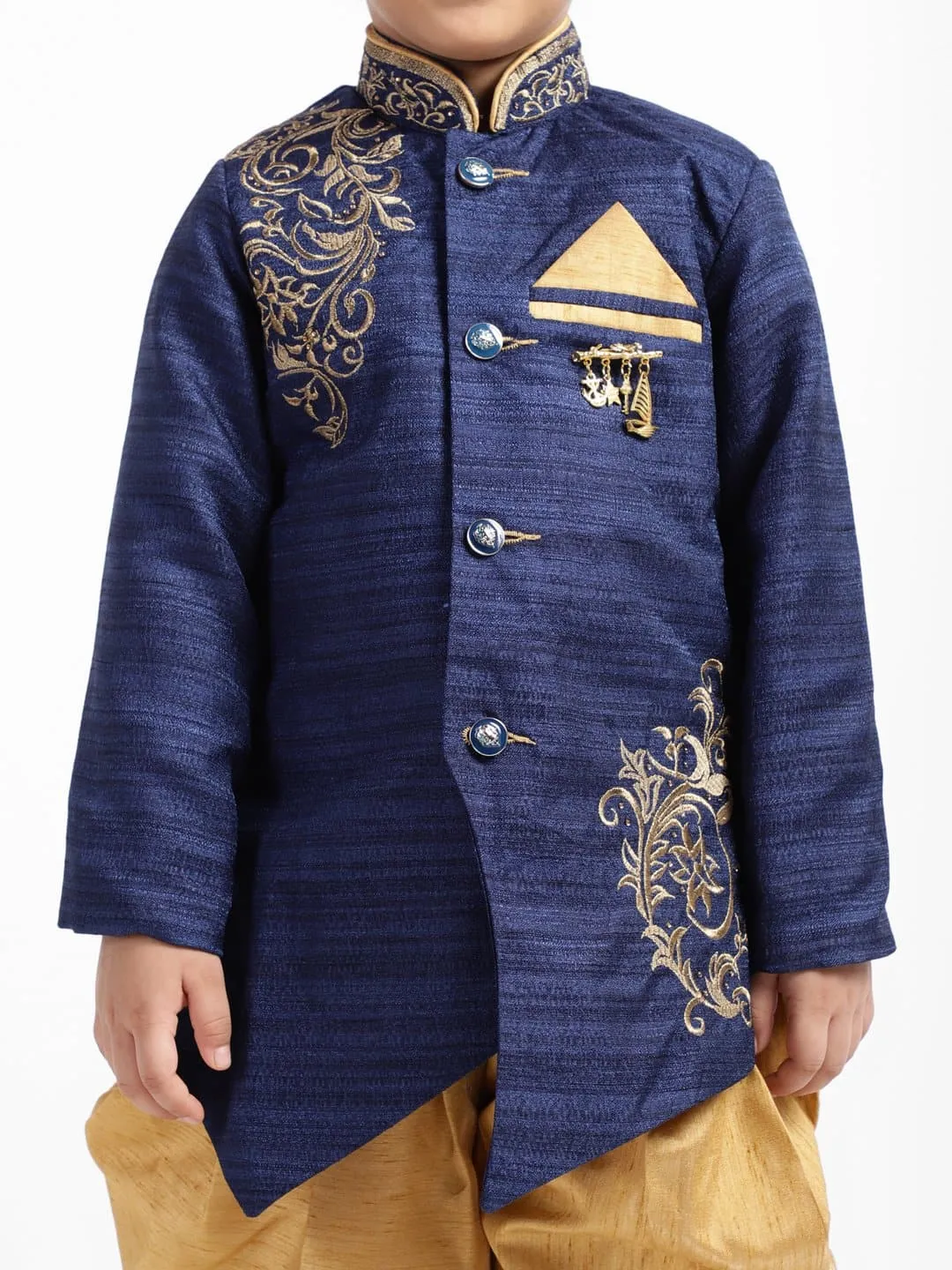 AHHAAAA Kids Embroidery Sherwani Indo-Western for Kids and Boys