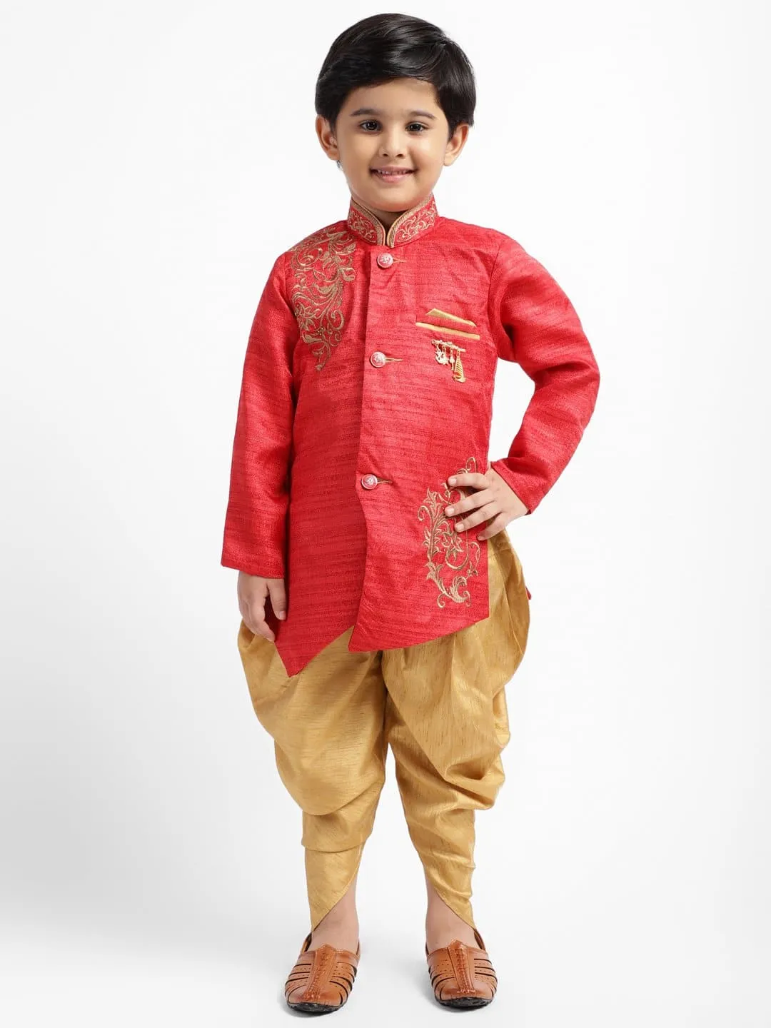 AHHAAAA Kids Embroidery Sherwani Indo-Western for Kids and Boys