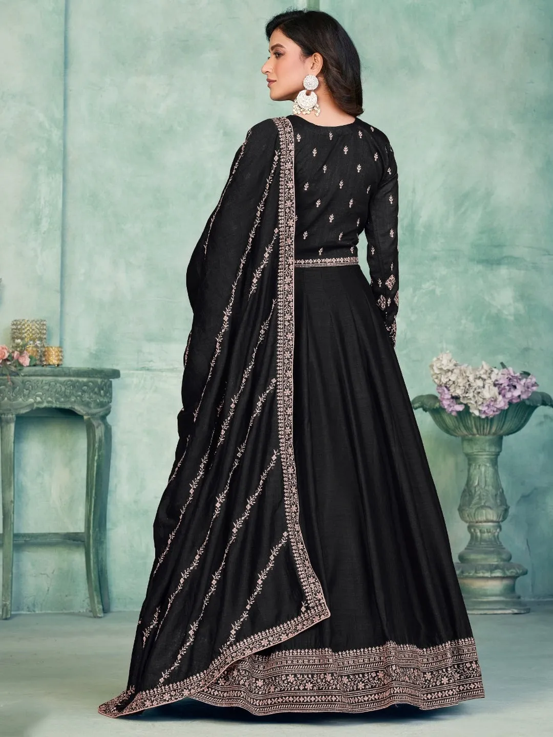 Art Silk Embroidery - Anarkali