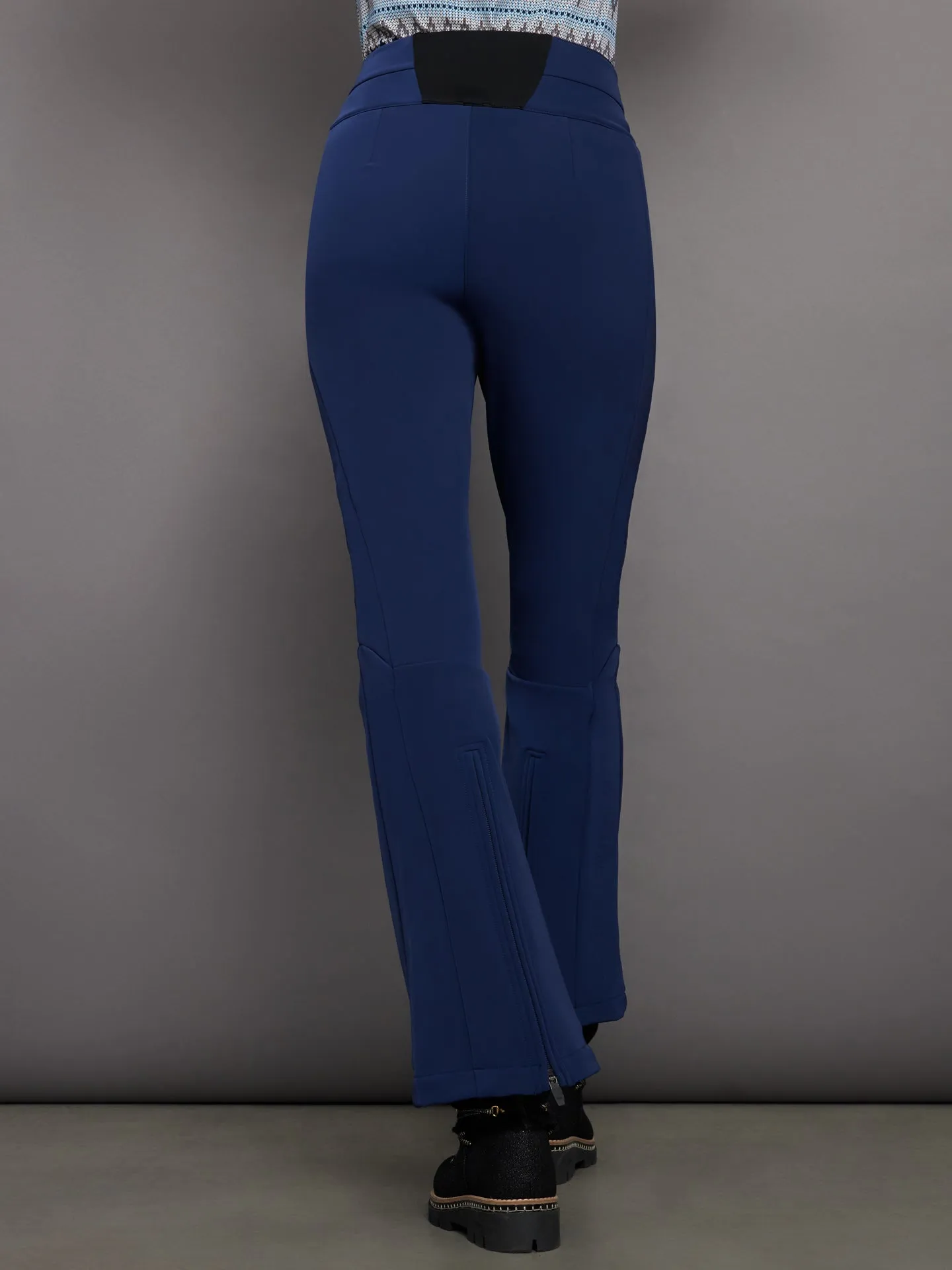 Aurora High Waist Flare Pant - Navy