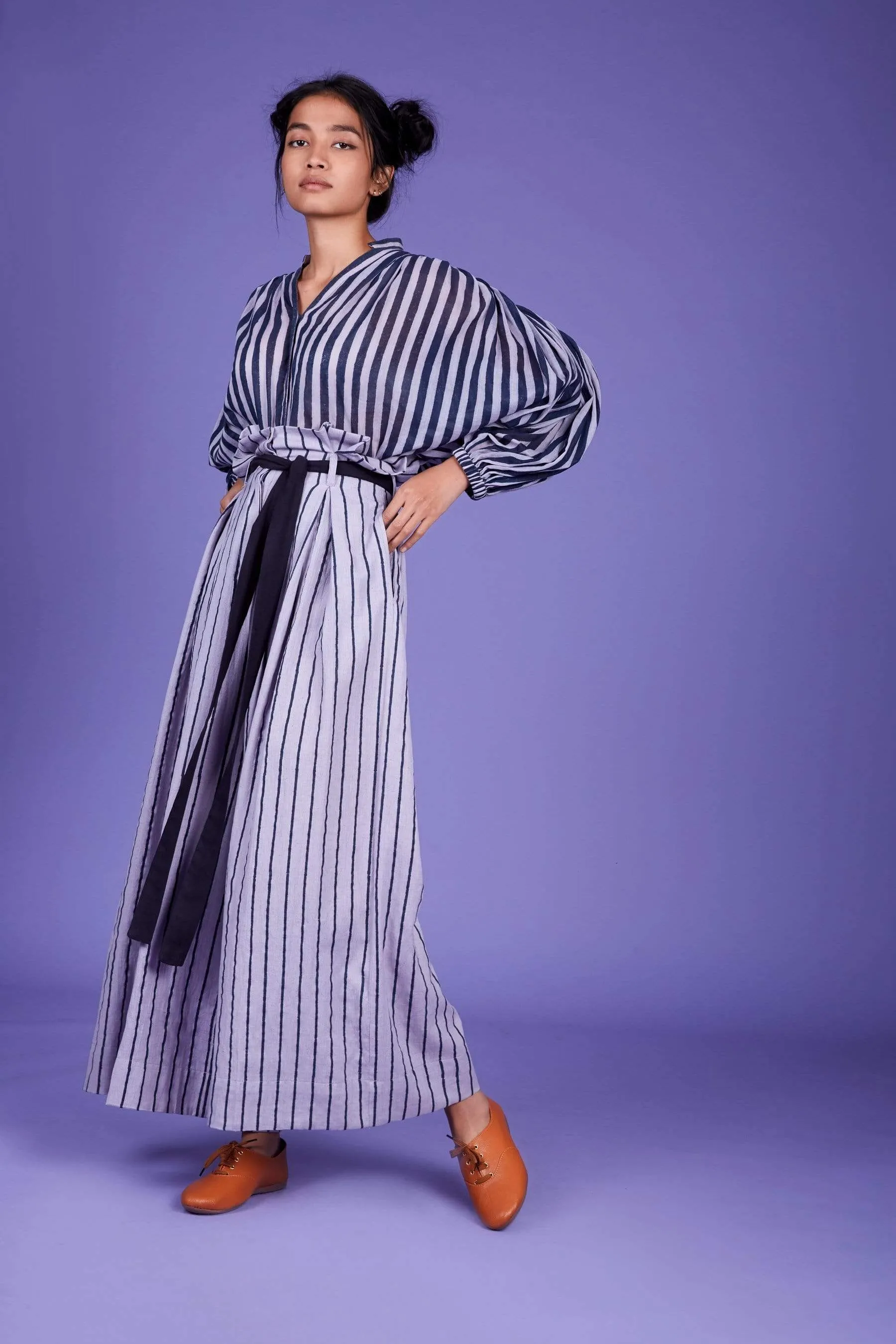 Baha Striped Shirt - SS Lavender