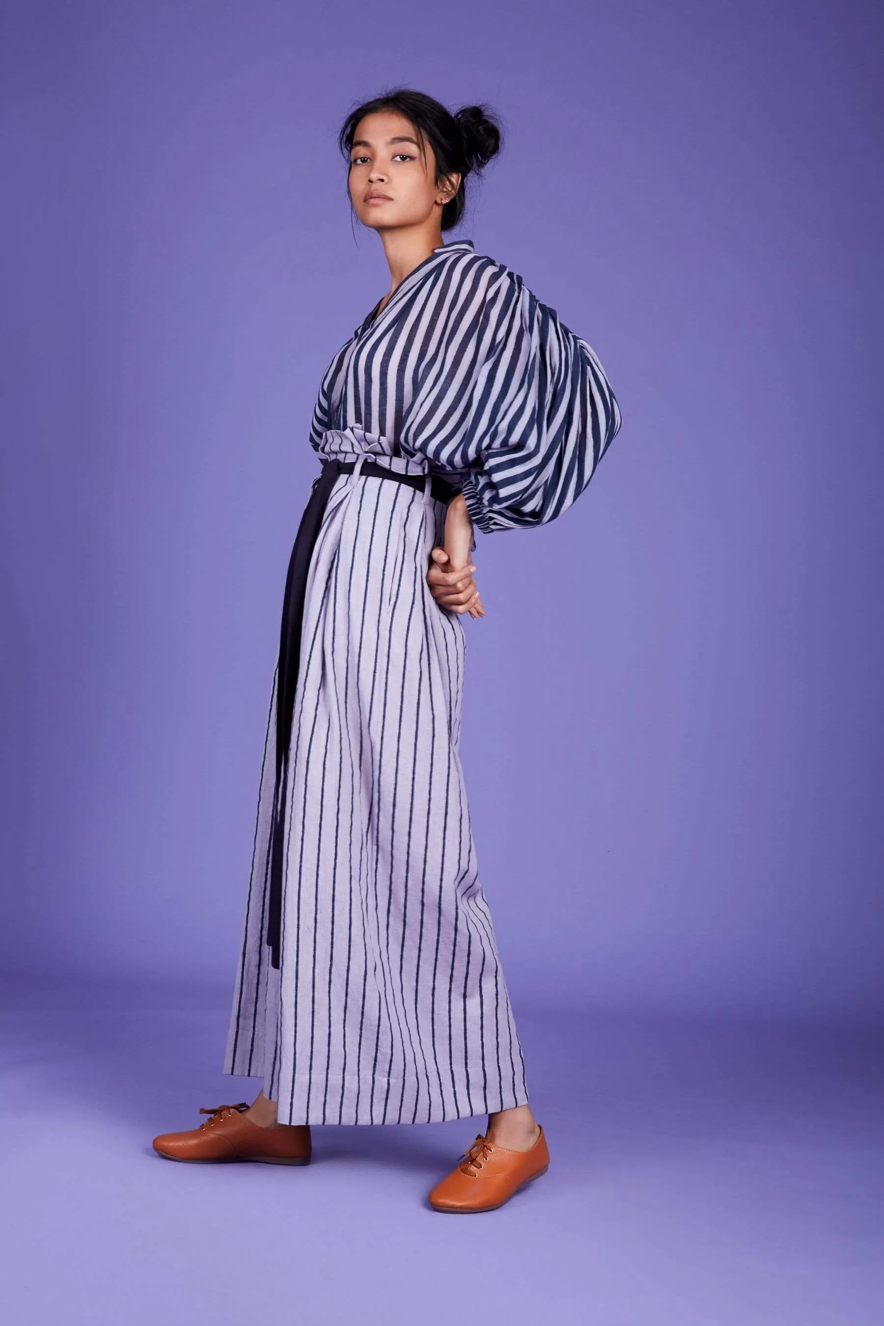 Baha Striped Shirt - SS Lavender