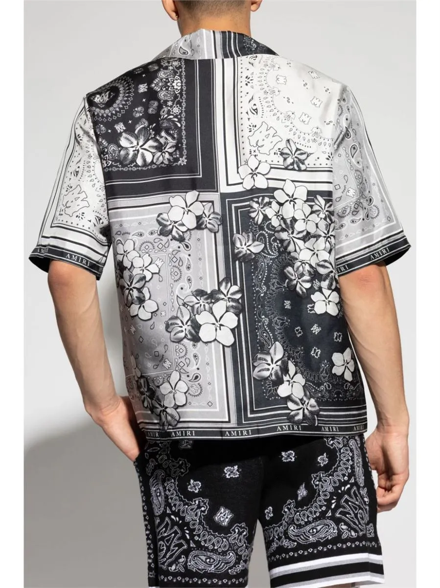 BANDANA FLORAL SILK SHIRT