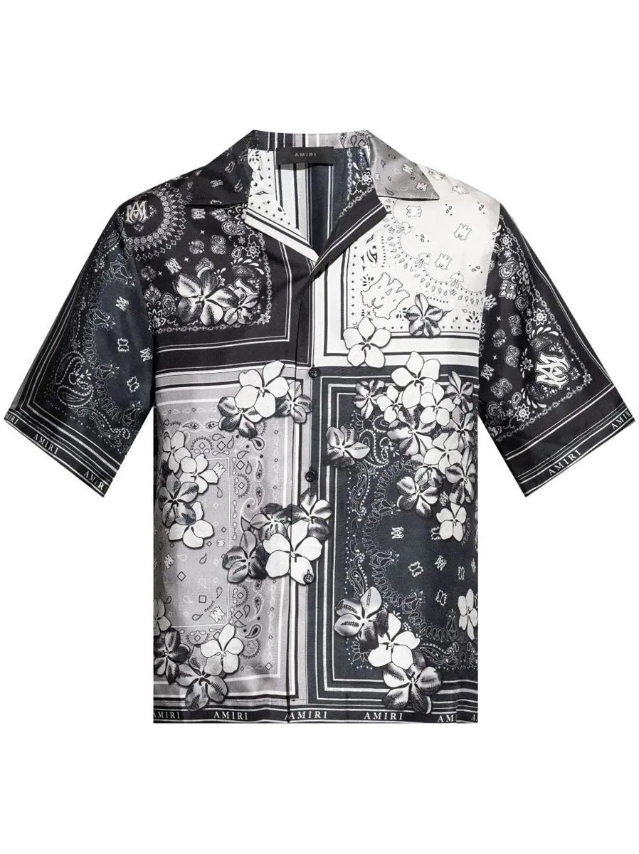 BANDANA FLORAL SILK SHIRT