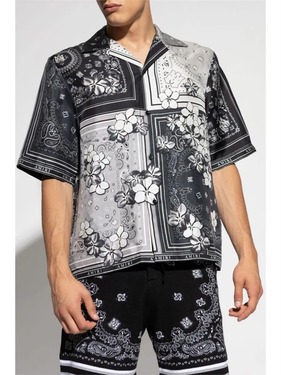 BANDANA FLORAL SILK SHIRT