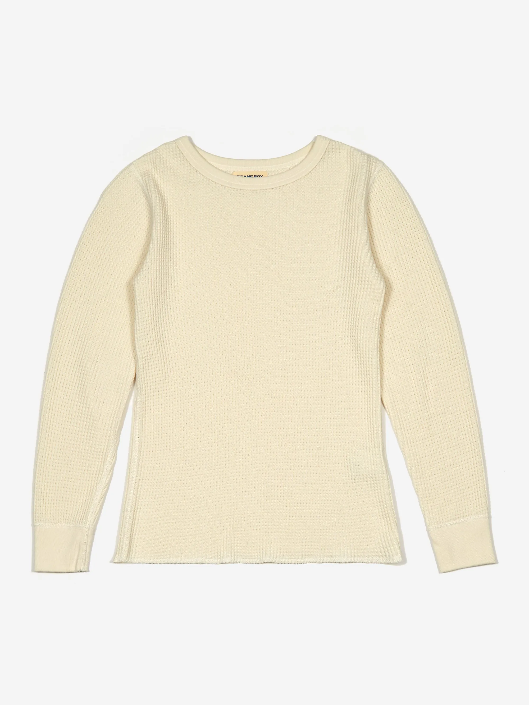 Beams Boy Long Sleeve Thermal Pullover - Off White