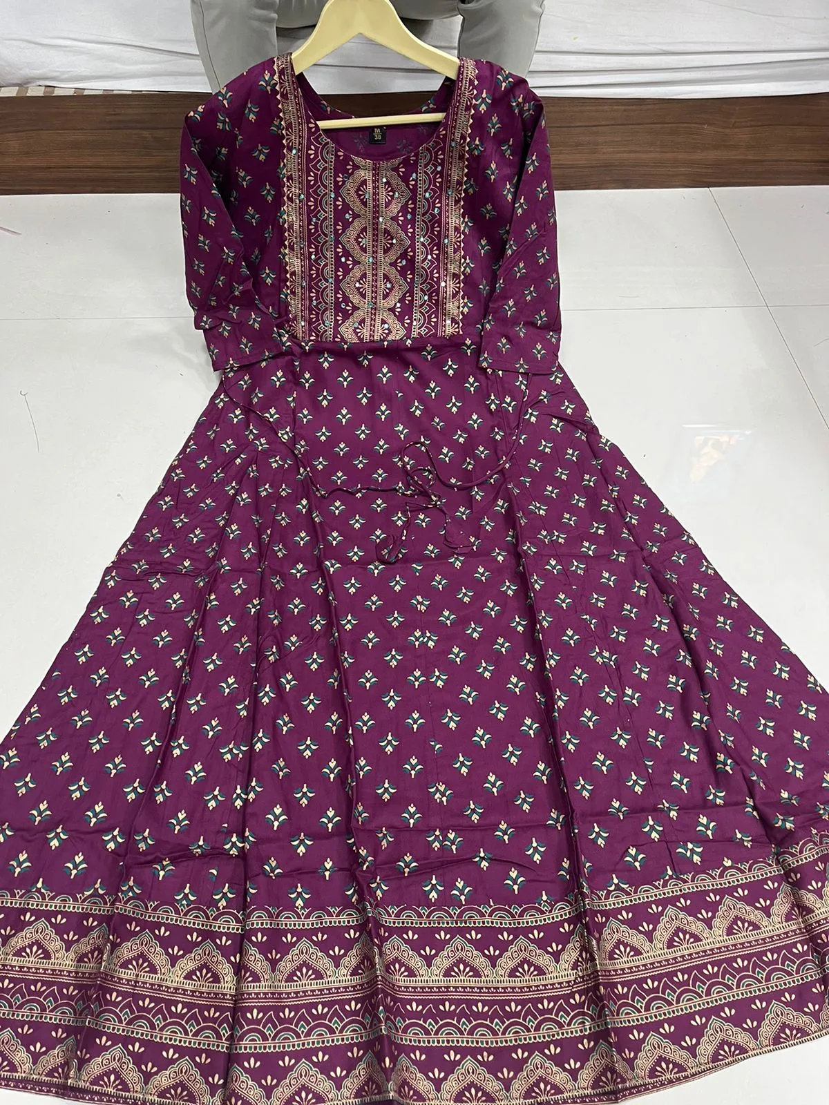 Beautiful Women Purple Ethnic Gown