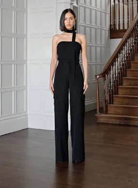 Black Tailored Cargo Trouser - Bailee