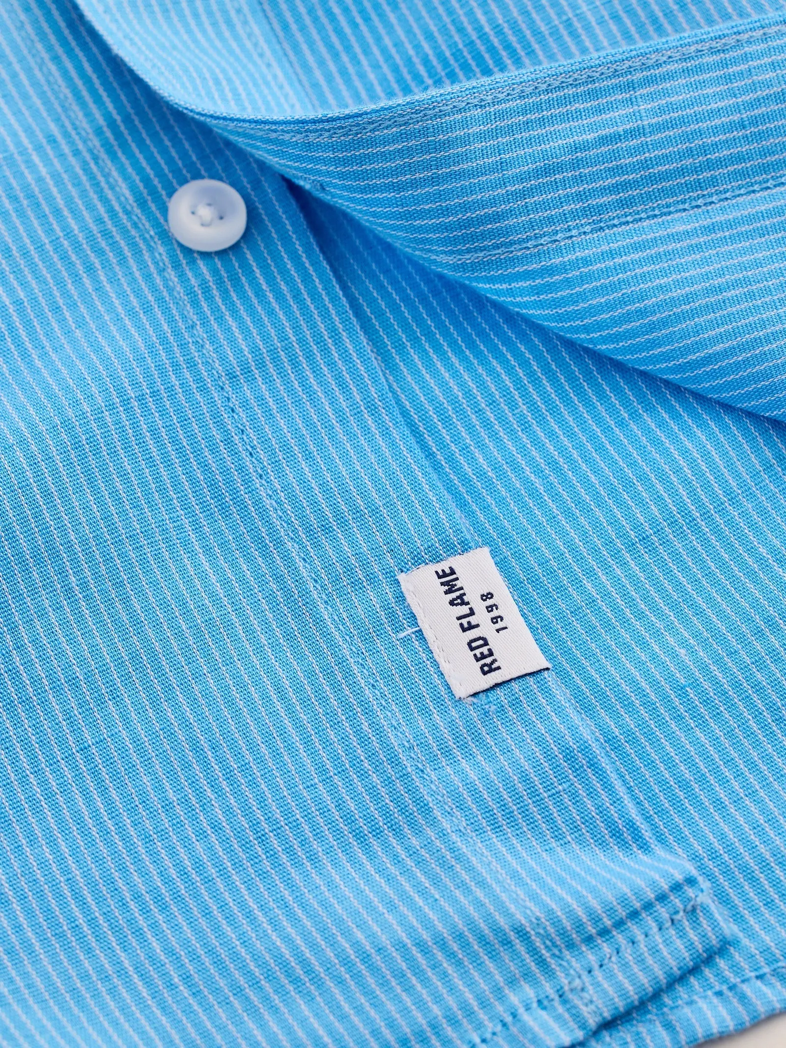 Blue Striped Linen Shirt