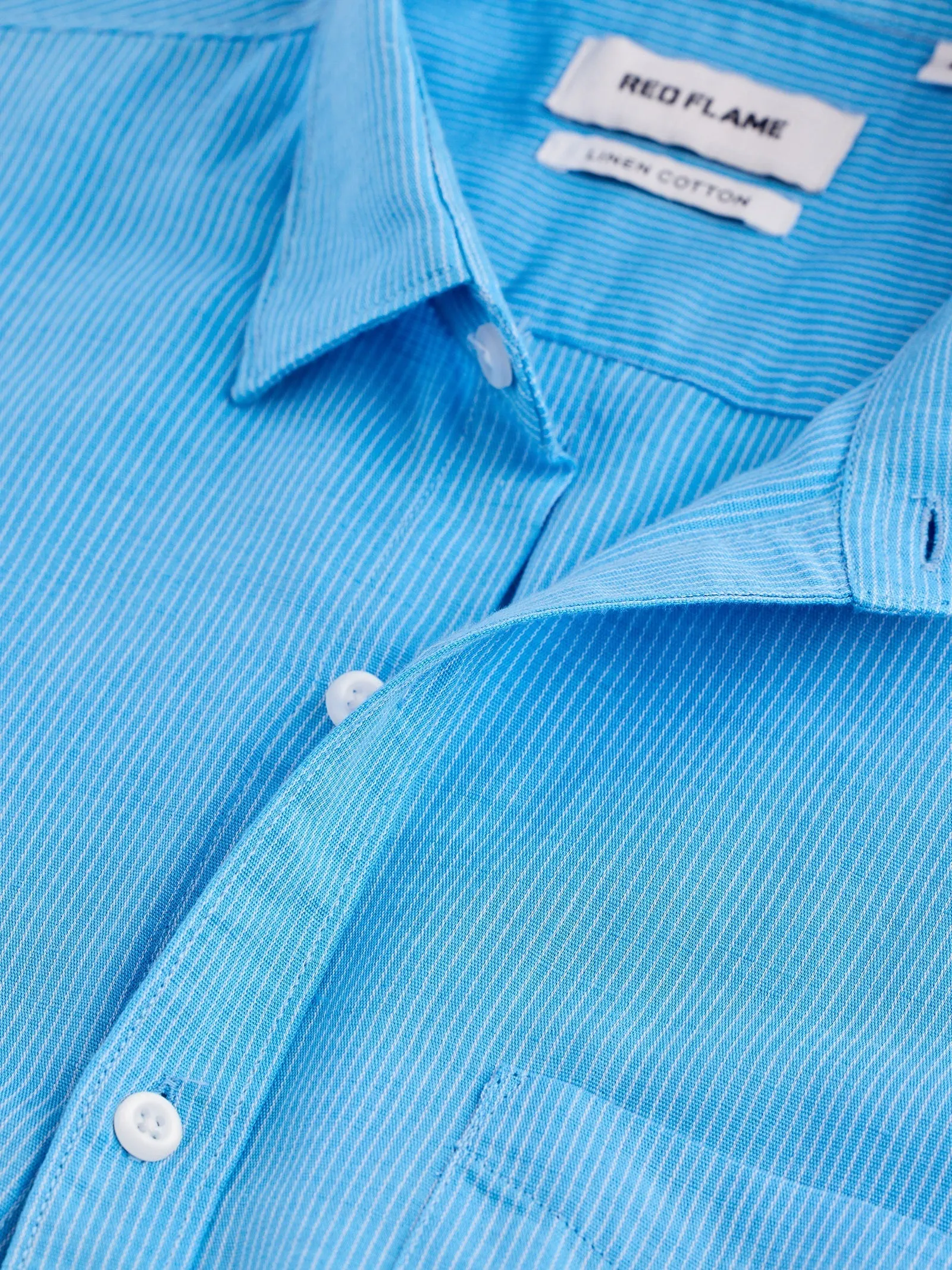 Blue Striped Linen Shirt