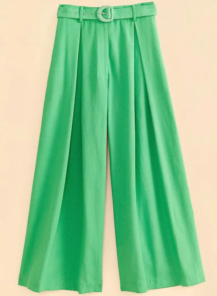 Bright Green Tailored Pants