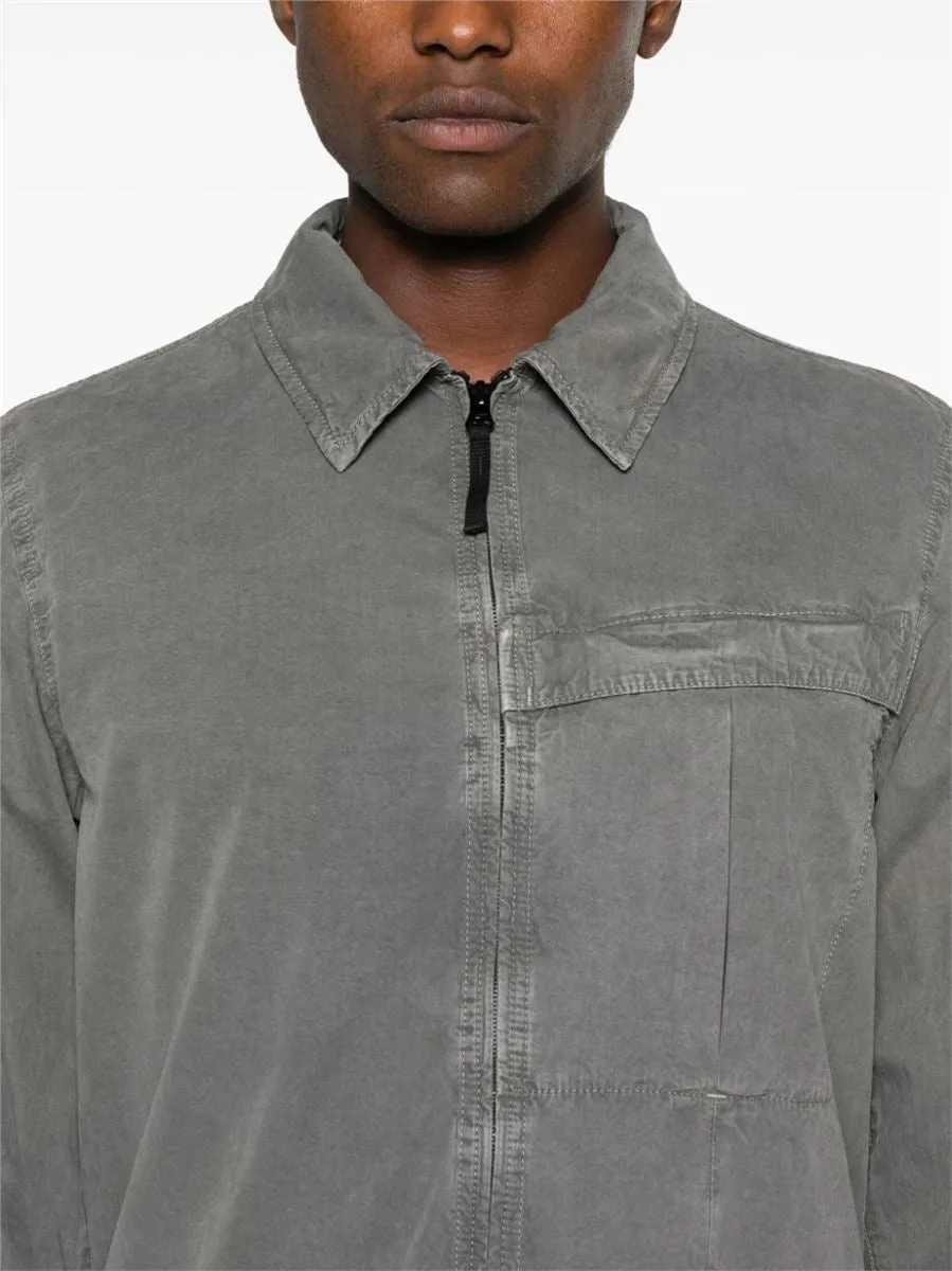 COMPASS-BADGE COTTON SHIRT