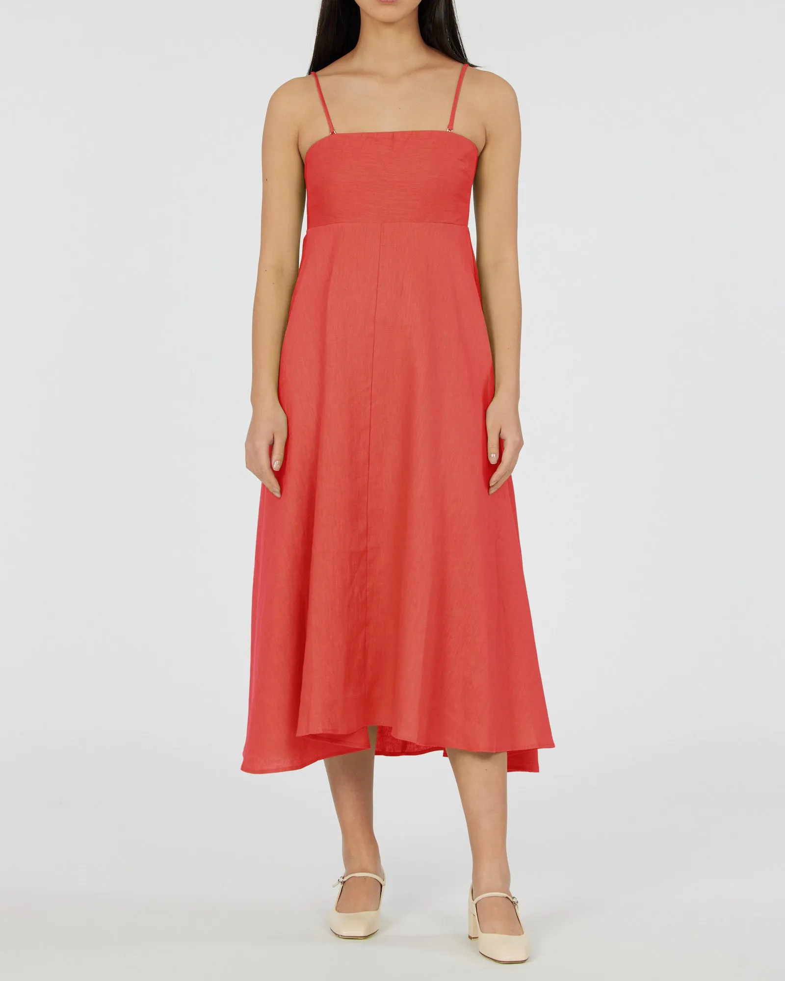 Corinna Linen Midi Dress