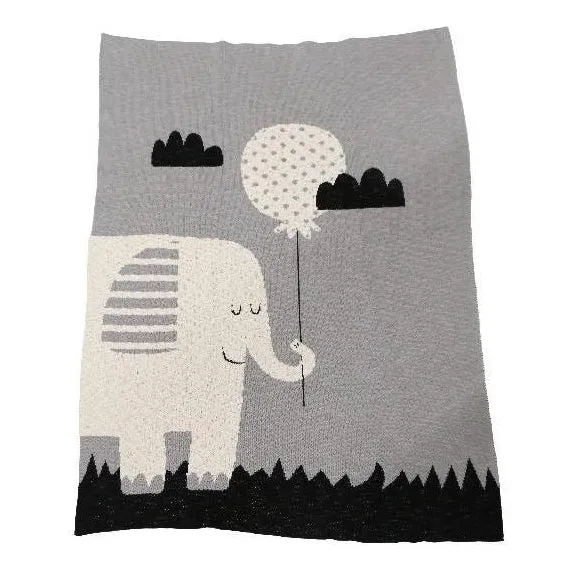 Cotton Elephant Throw