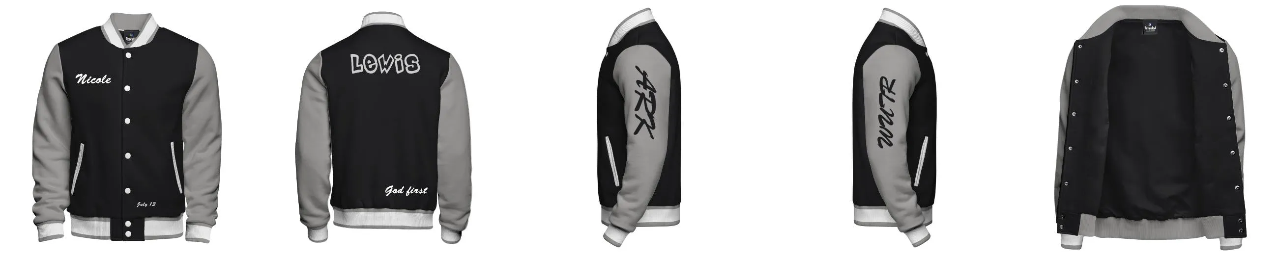 Cotton Fleece Varsity Jacket