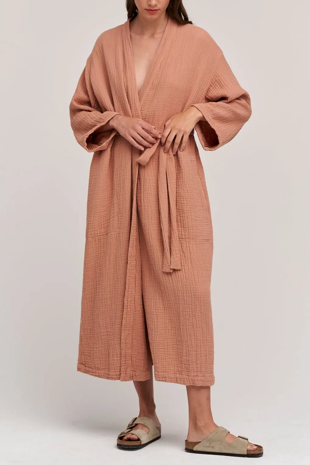 COTTON GAUZE ROBE