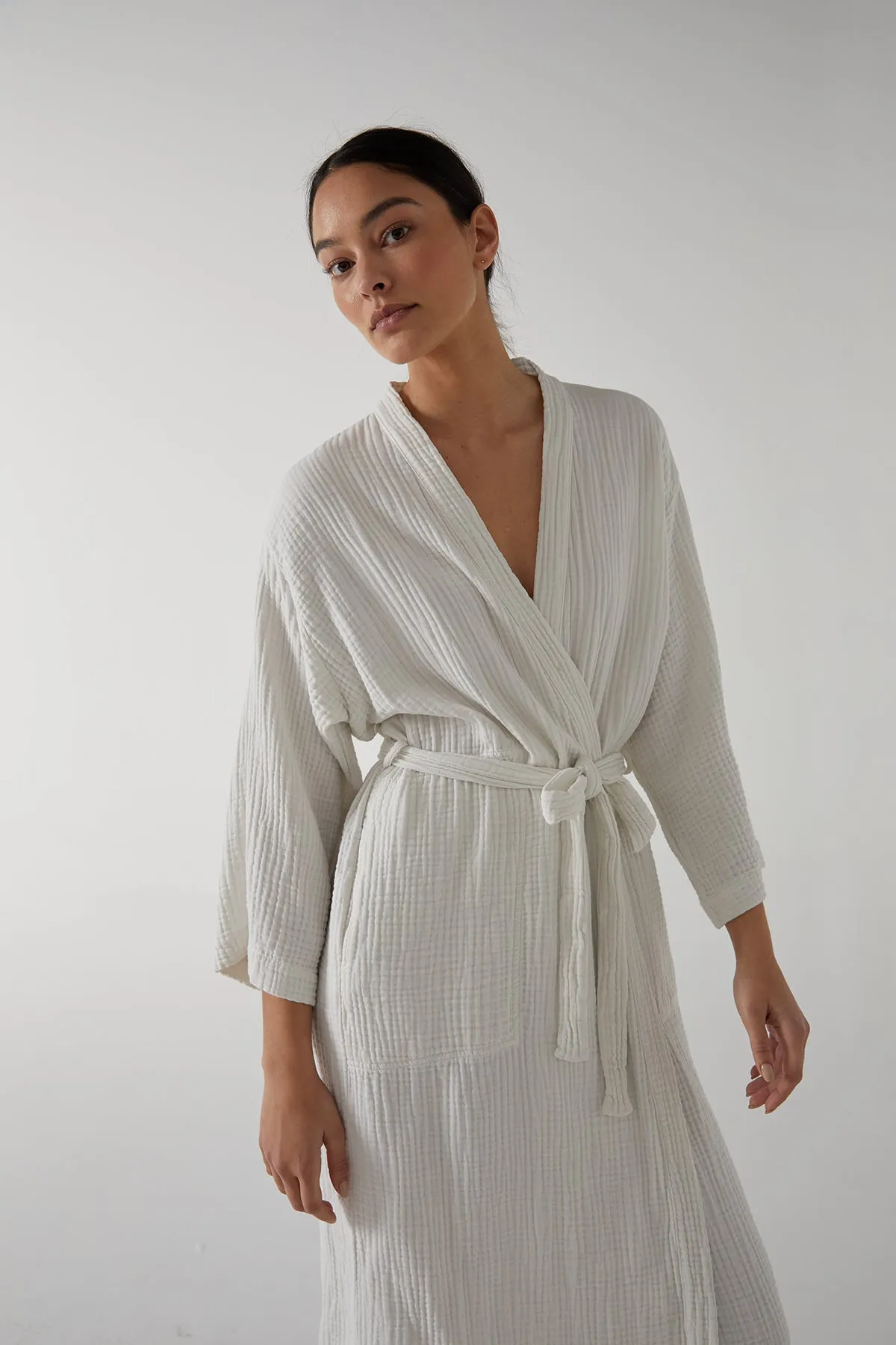 COTTON GAUZE ROBE