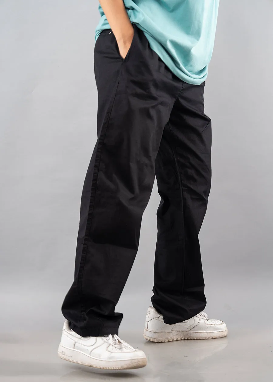 Cotton Pants For Women - Black