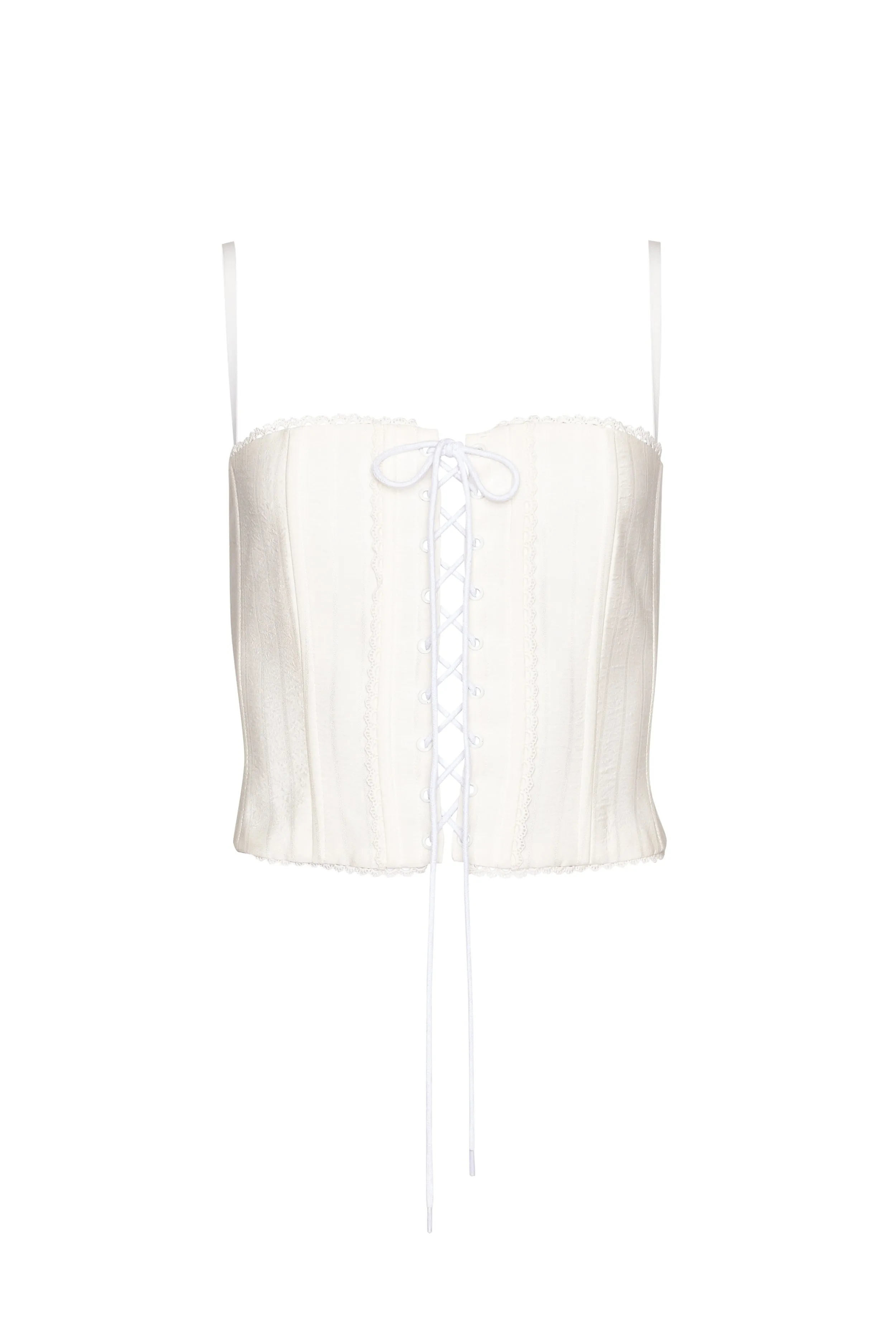 Cotton Scallop Corset