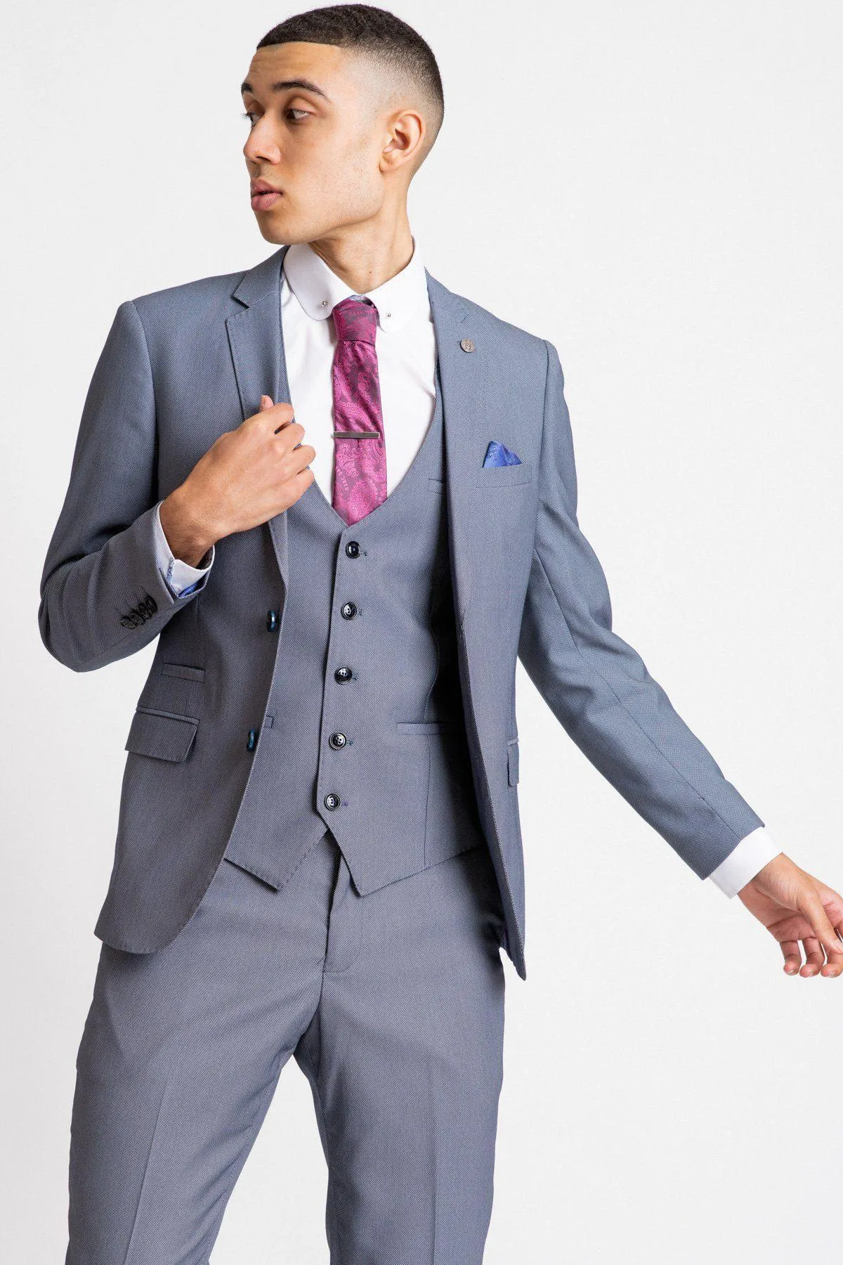 DANNY - Blue Grey Tailored Blazer