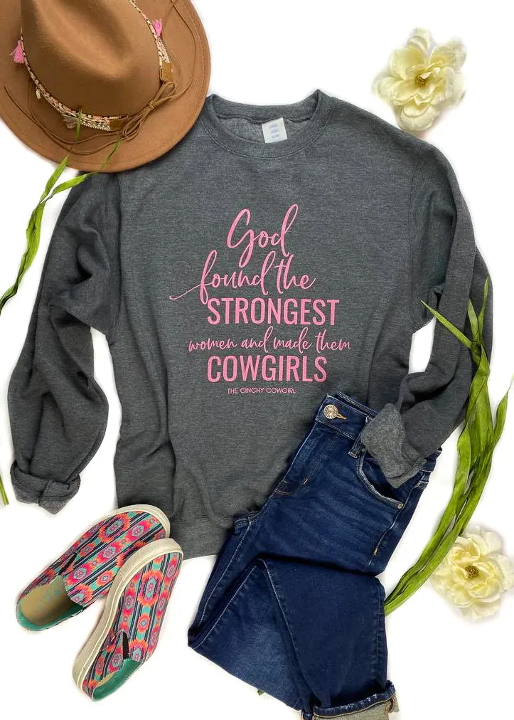 Dark Grey Strongest Women Sweatshirt