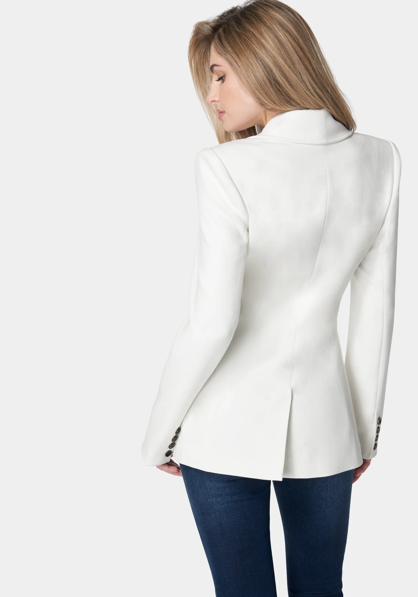 Double Breast Tailored Shoulder Jacket