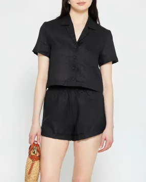 Everyday Cropped Linen Shirt