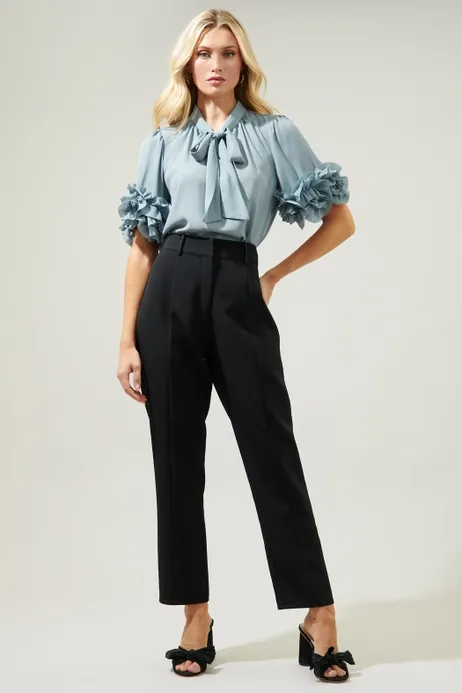 Exaggerated Ruffled Blouse