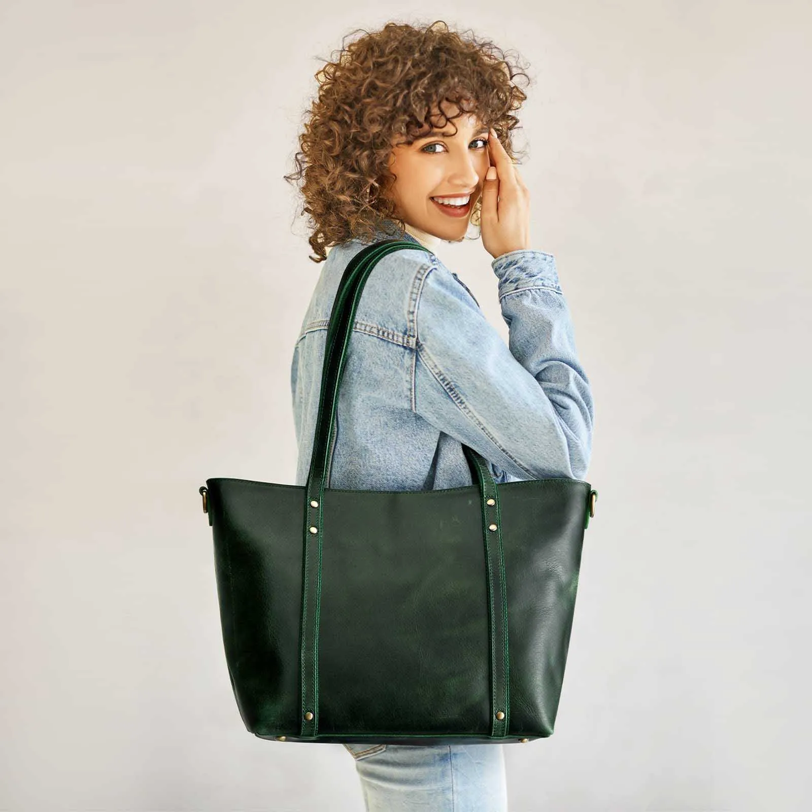 Genuine Leather Tote Bag for Women