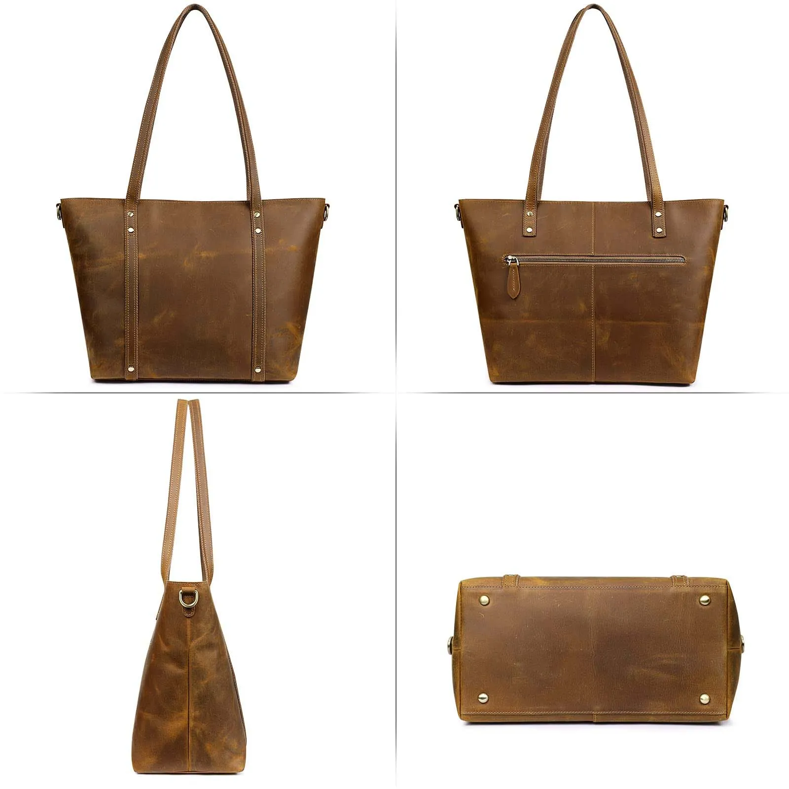 Genuine Leather Tote Bag for Women