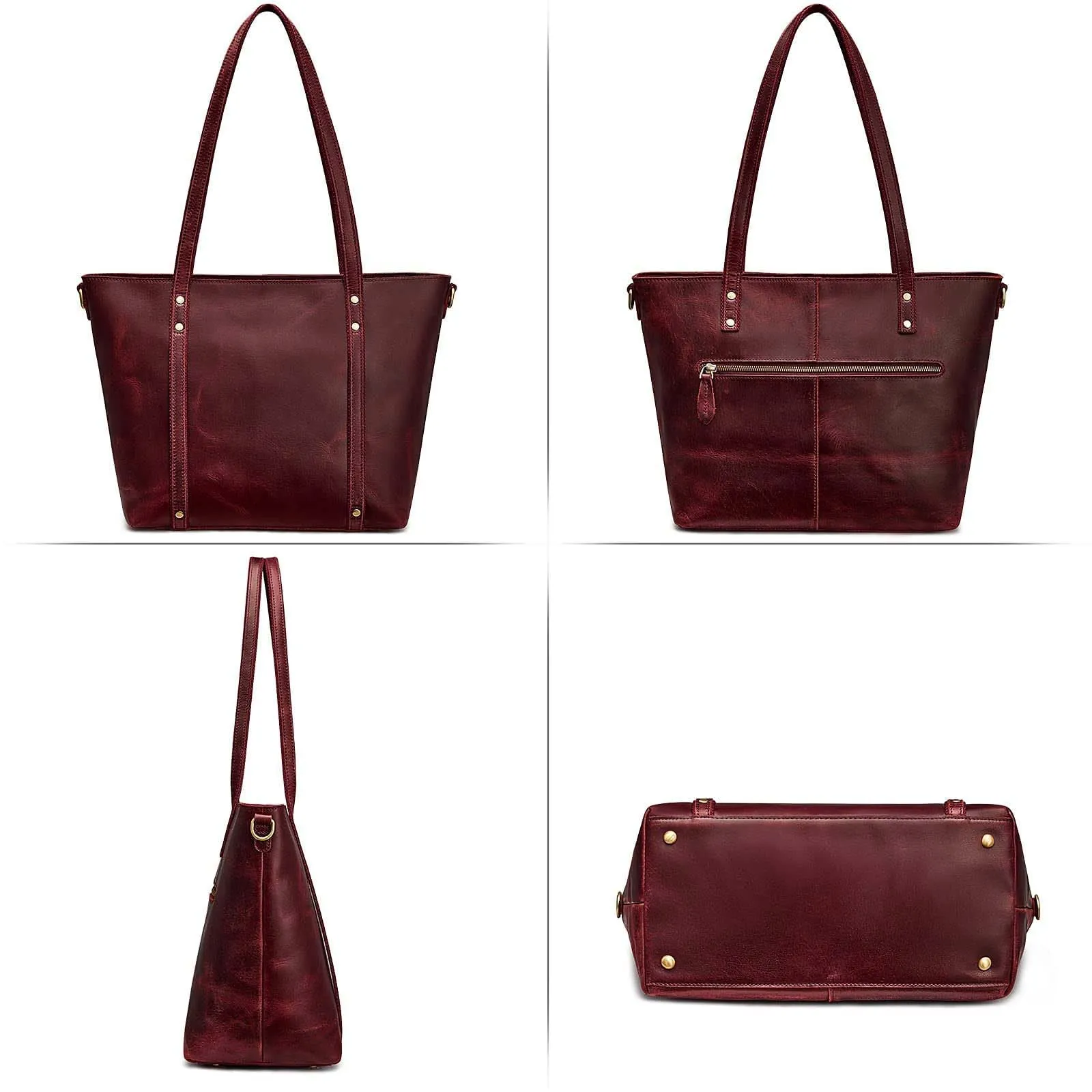 Genuine Leather Tote Bag for Women