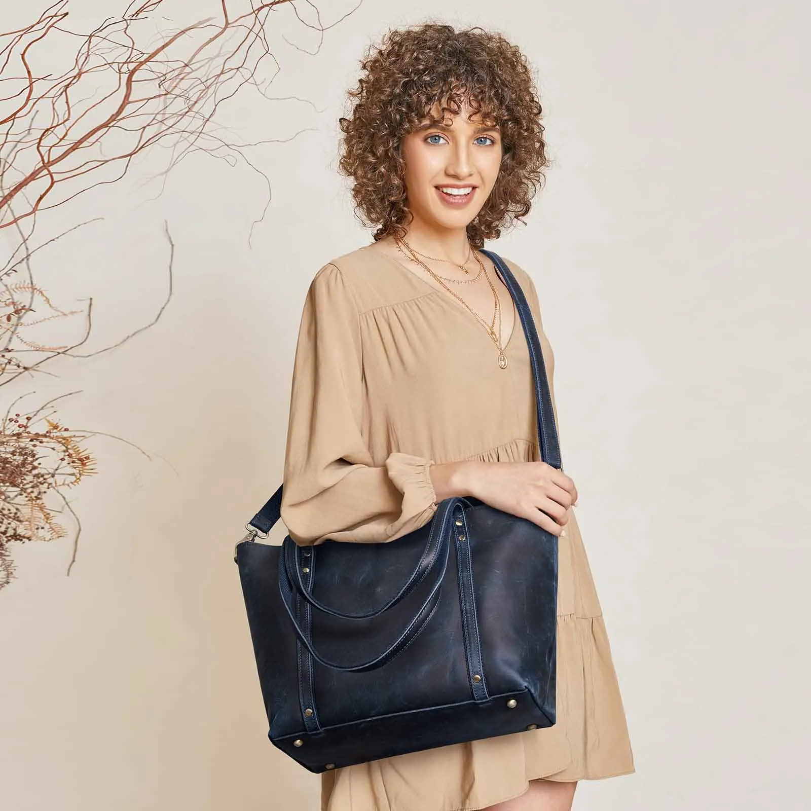 Genuine Leather Tote Bag for Women