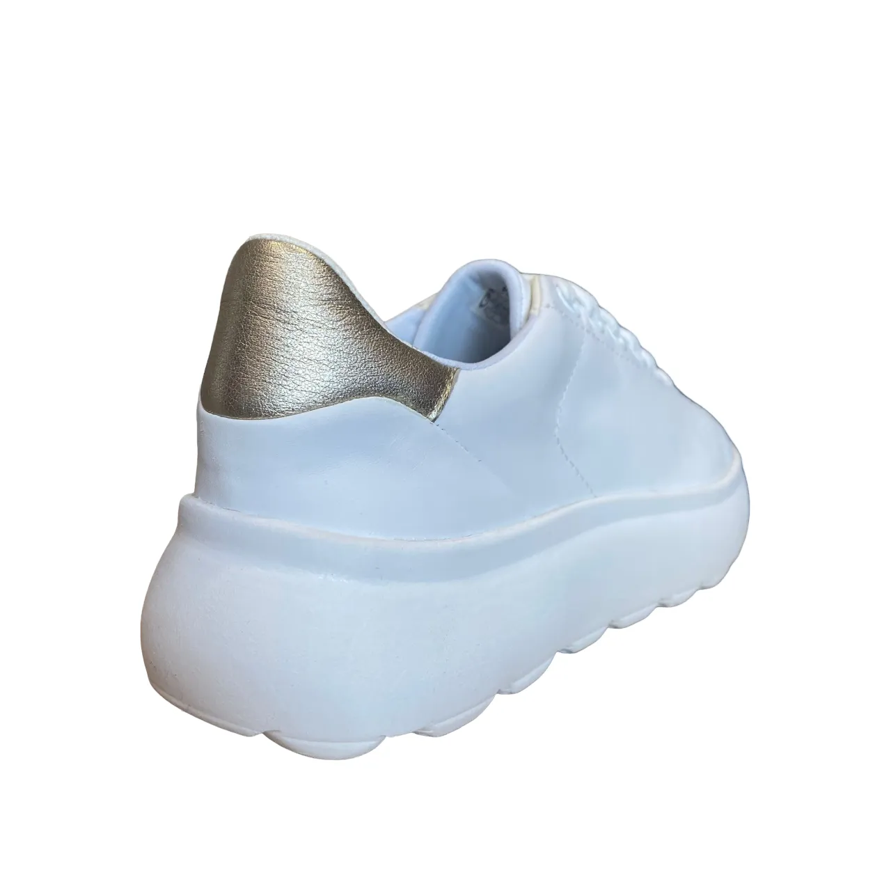 Geox Spherica D35TCB white gold sneakers shoe