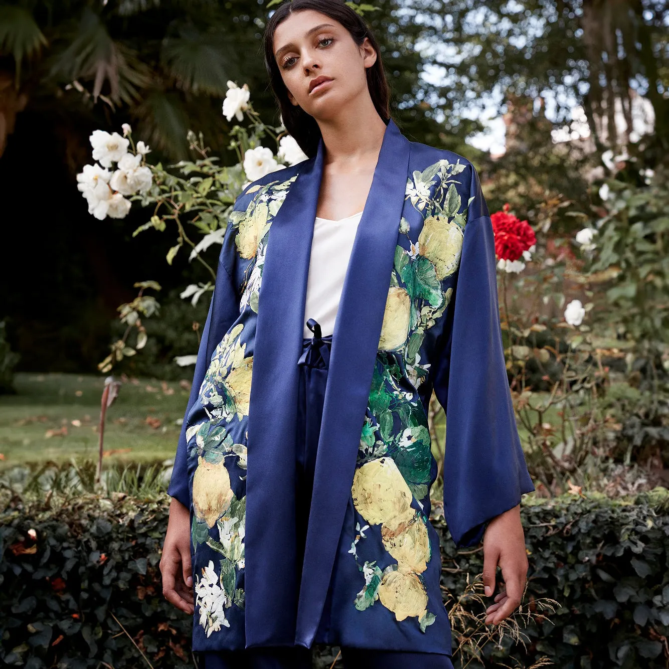 GLAUCE SILK KIMONO