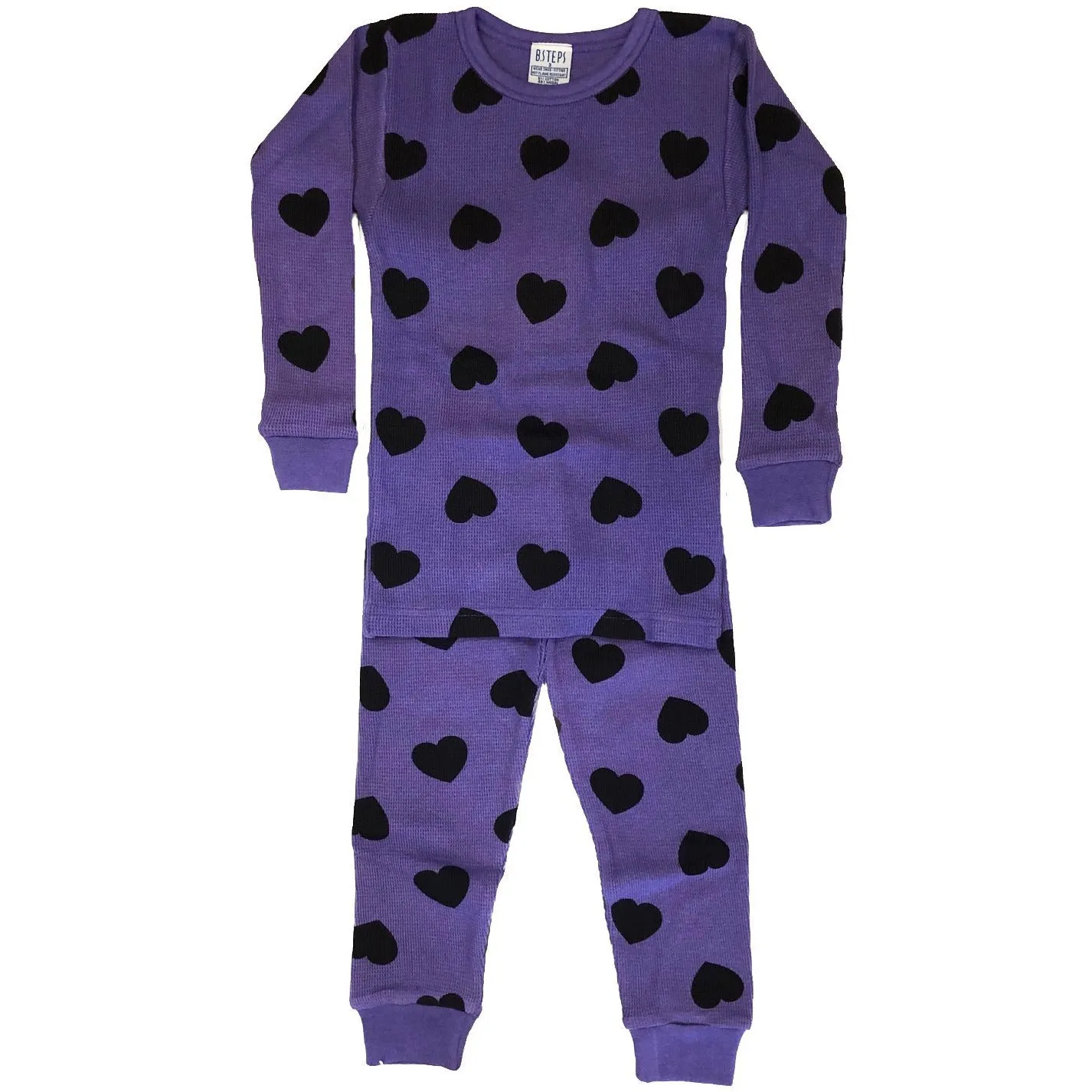 Grape/Black Hearts Thermal PJs