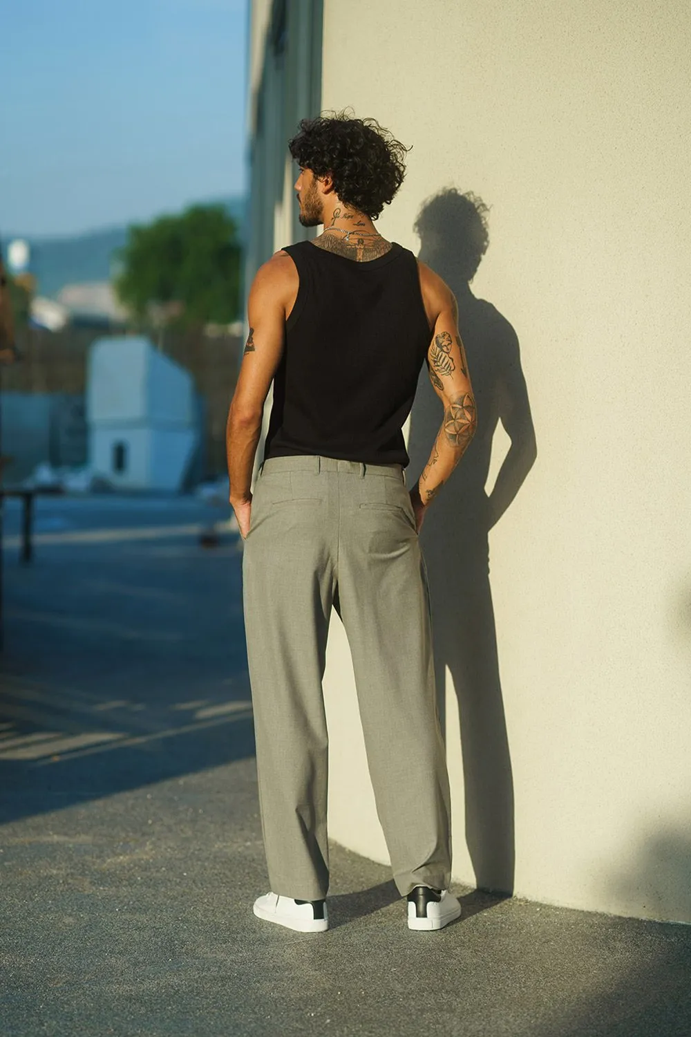 Grey Tailored Trousers