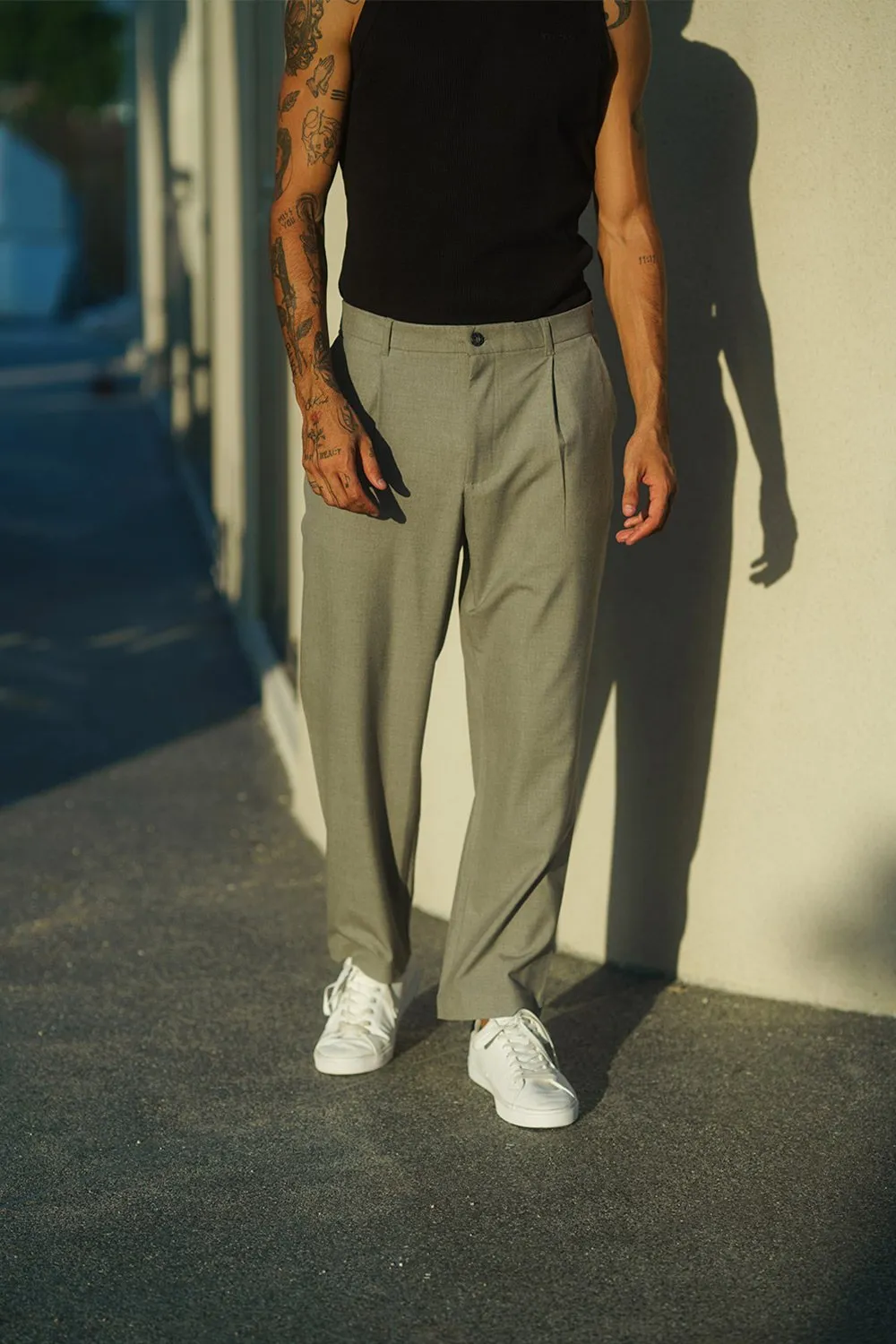 Grey Tailored Trousers