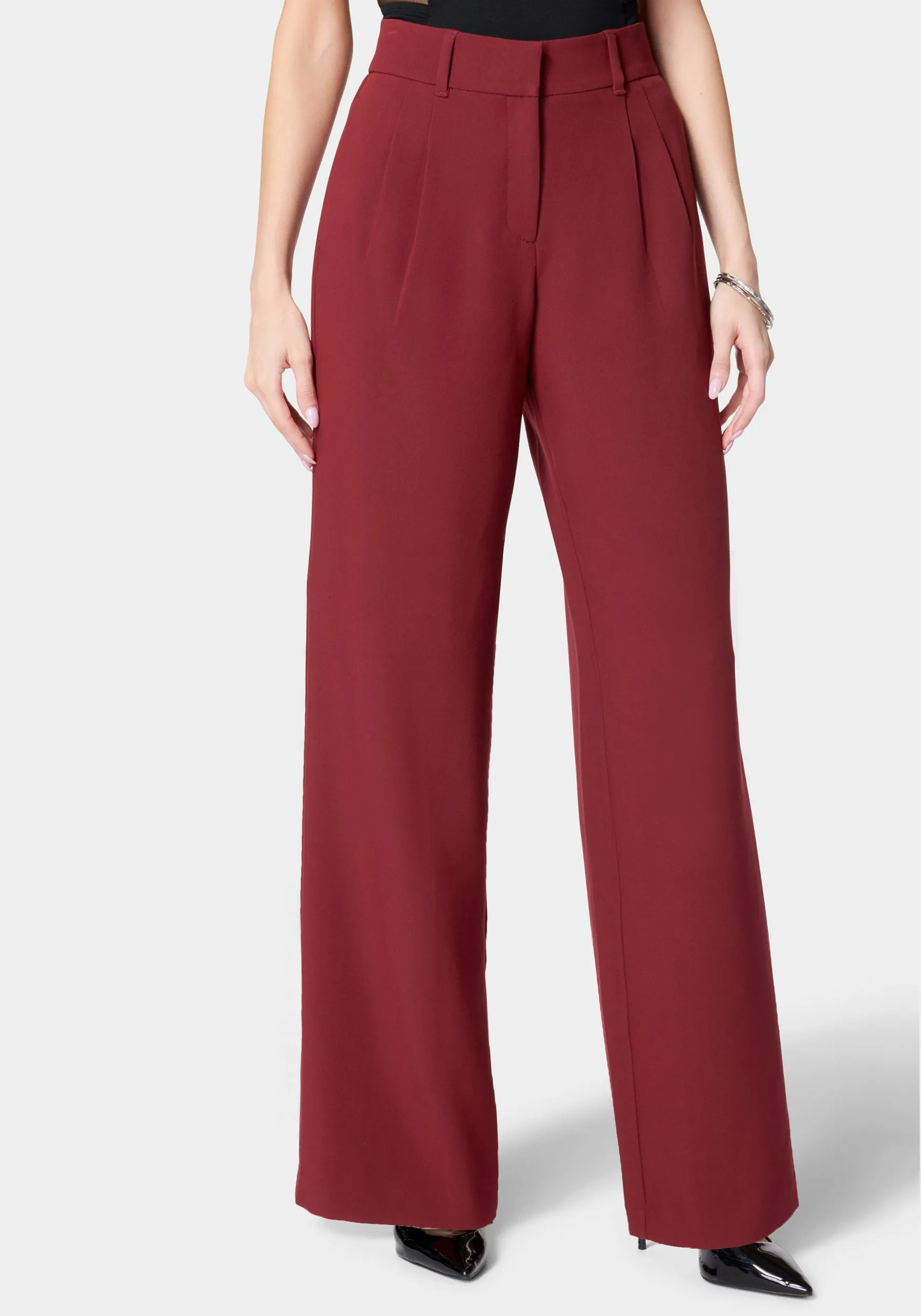 High Waist Tailored Wide Leg Pant