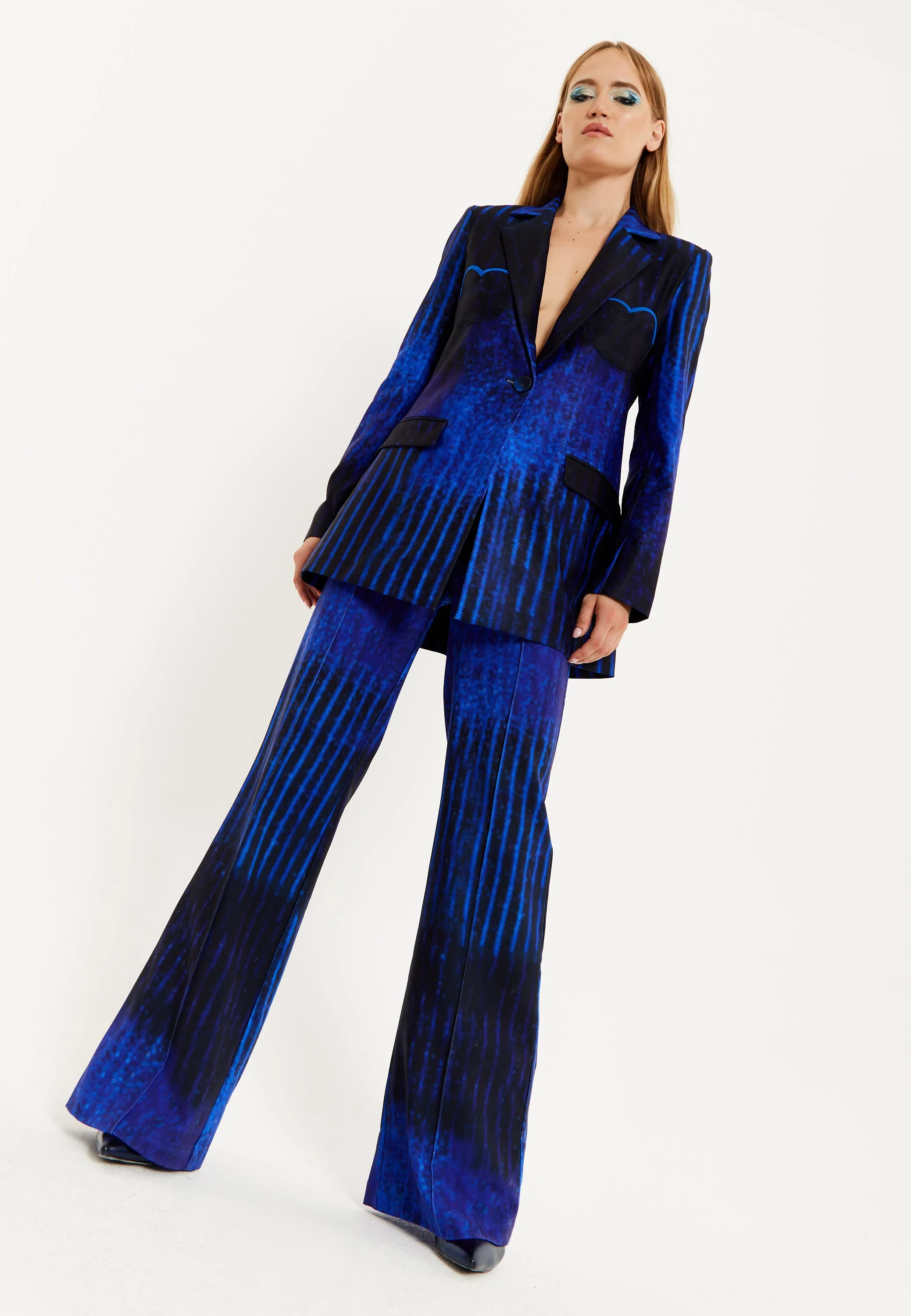 House of Holland Abstract Print Tailored Trousers