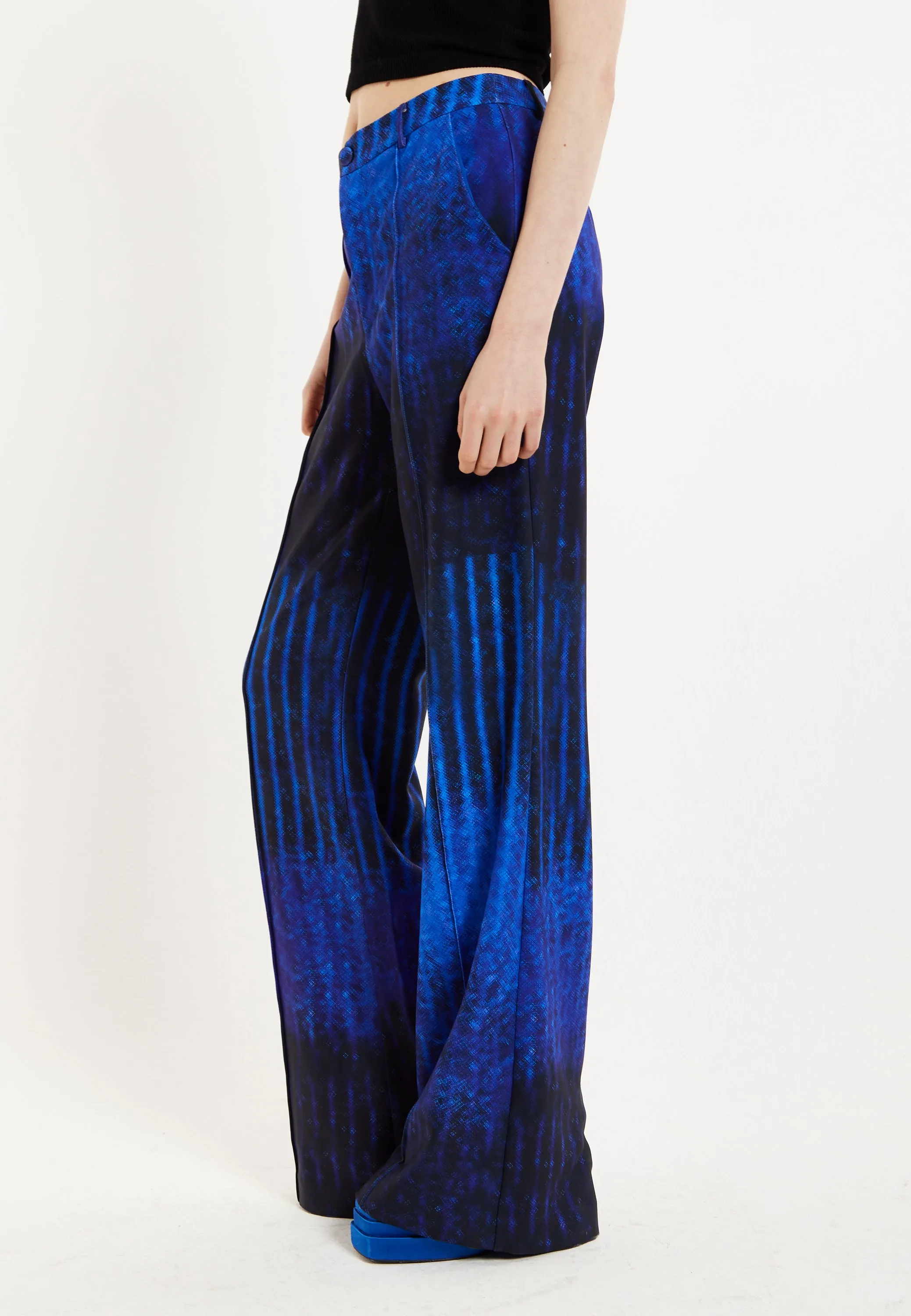 House of Holland Abstract Print Tailored Trousers