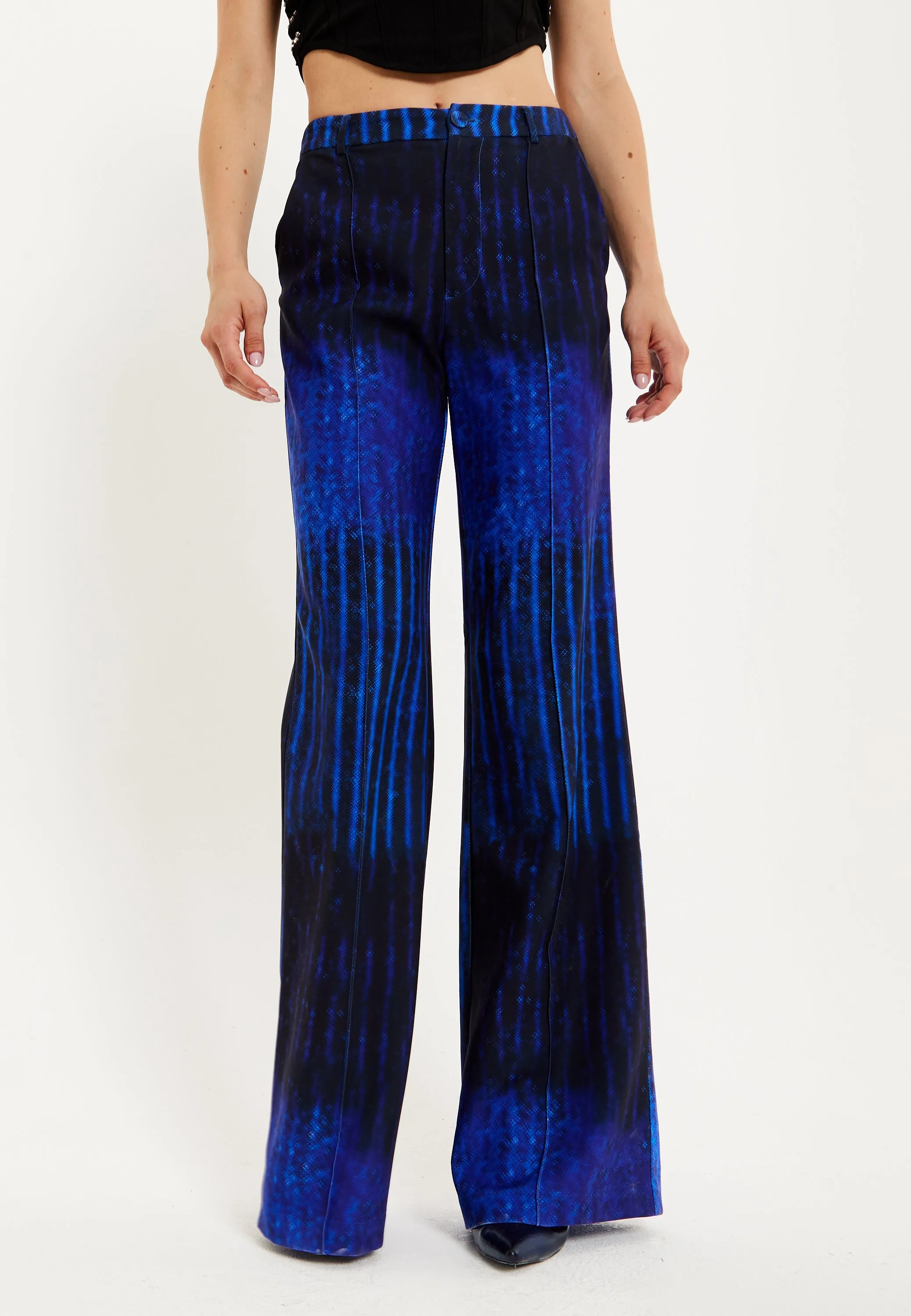 House of Holland Abstract Print Tailored Trousers