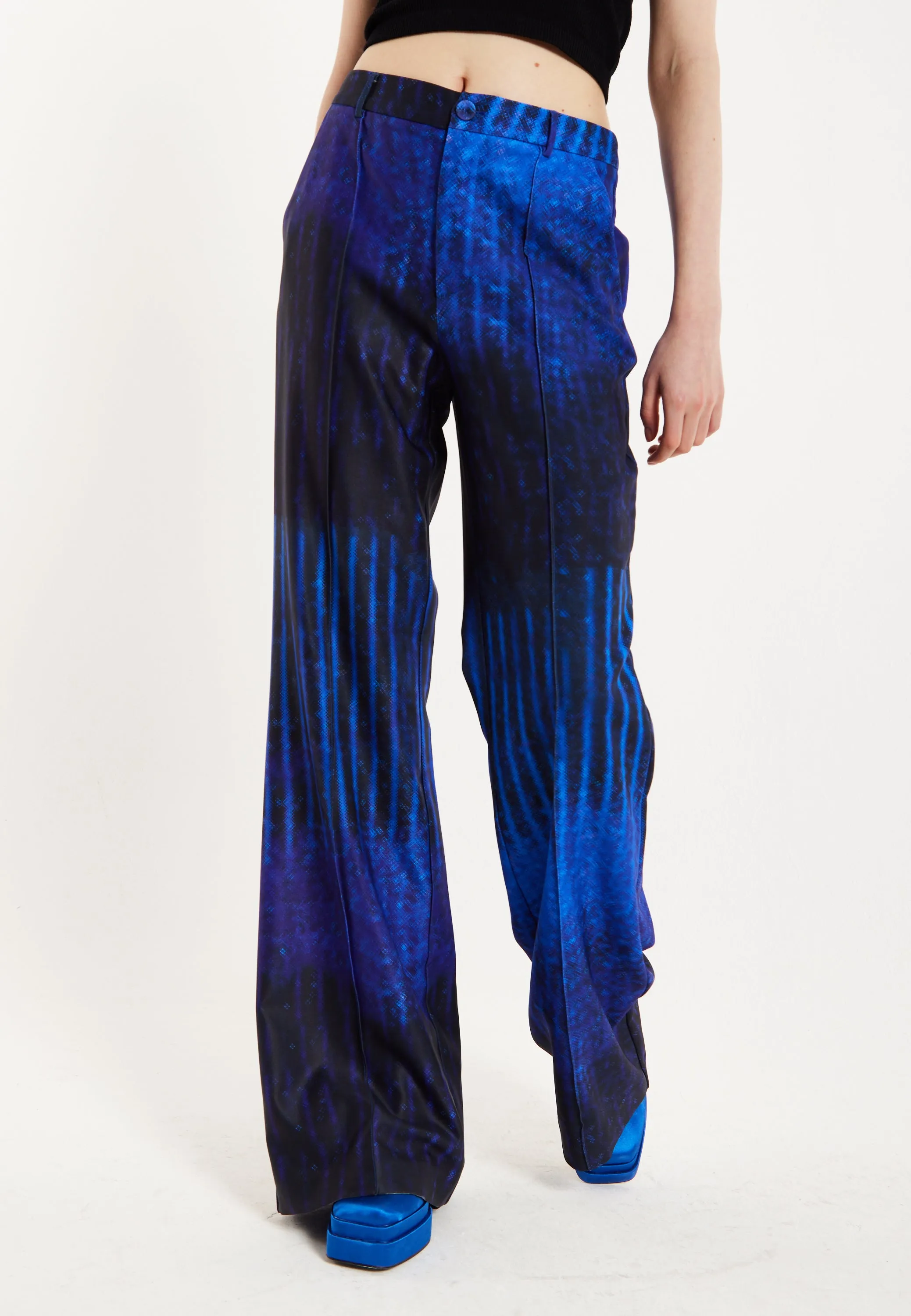 House of Holland Abstract Print Tailored Trousers