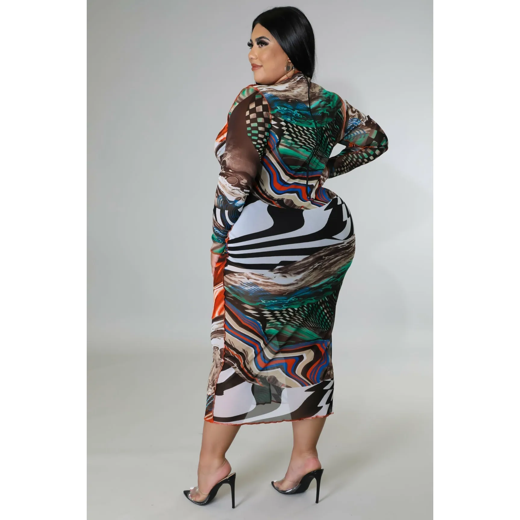 Jeannie Bodycon Dress - Multi