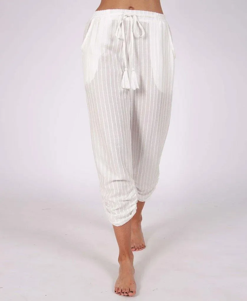 Kellie Pant | Stripe Linen