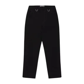 KINGS ROAD GRAFFITI RELAXED TAILORED TROUSERS - BLACK